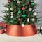 Glitzhome® 3ft. Red Glitter Metal Tree Collar